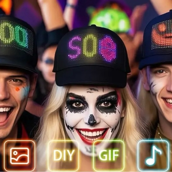 NWT LED Programmable Display Hat - Picture 16 of 17